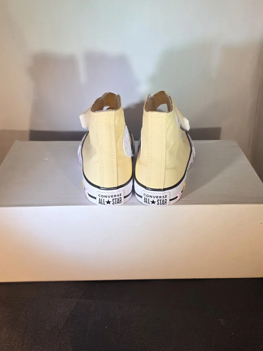 Converse Kids' High Top Sneakers in Pale Yellow